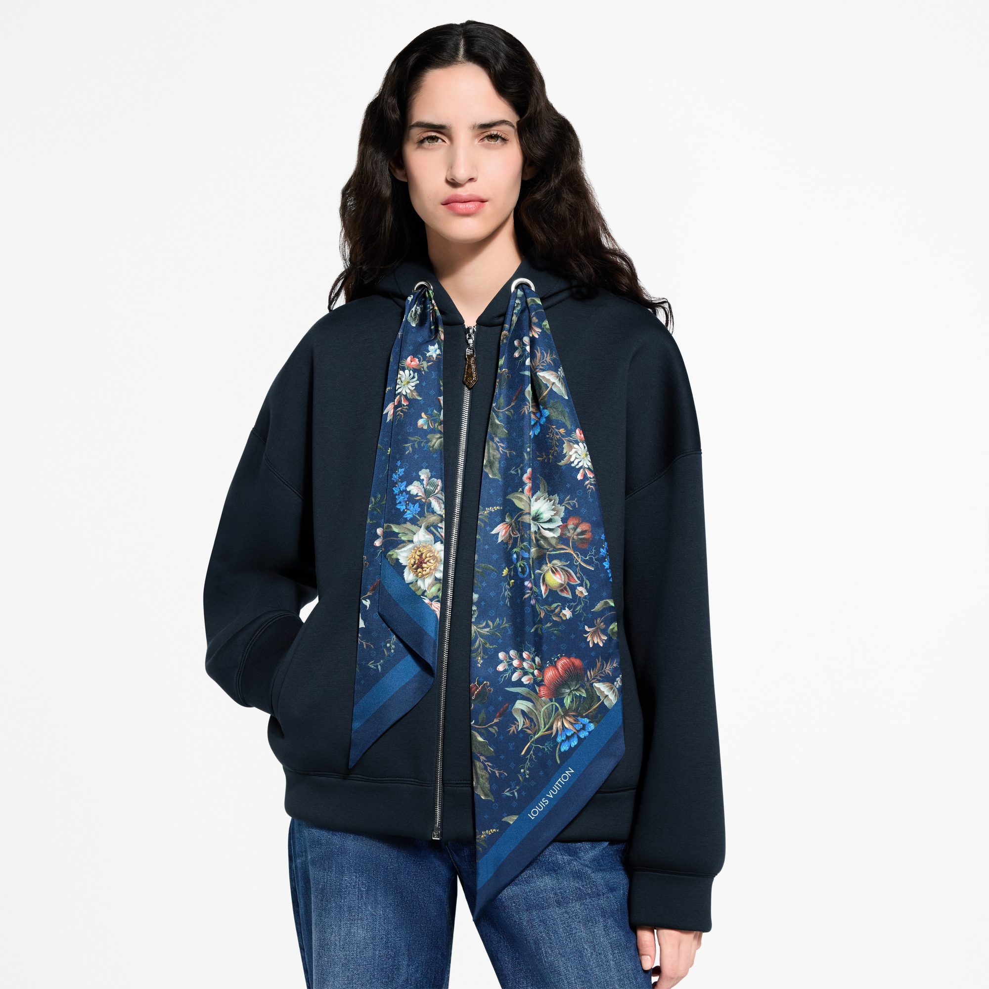 Scarf Detail Hoodie - Women - Ready-to-Wear | LOUIS VUITTON ®